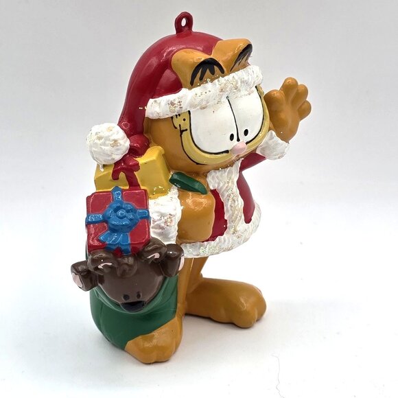 Kurt S. Adler Vintage Garfield Christmas Holiday Ornament Paws GARFIELD AS SANTA - Picture 2 of 8